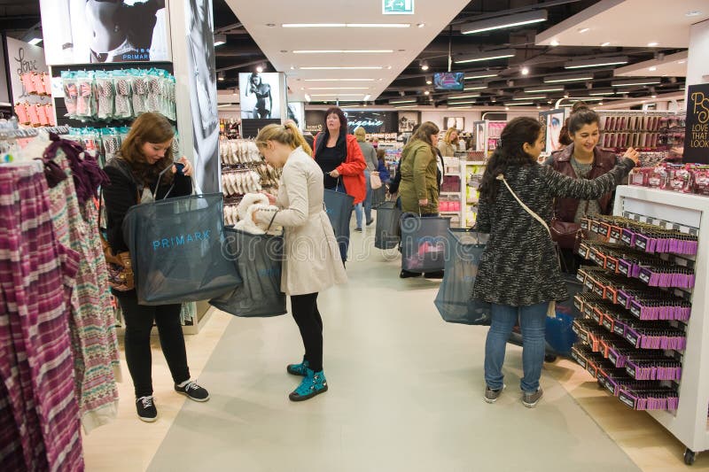 Shopping at Primark editorial stock image. Image of shopping - 47473934