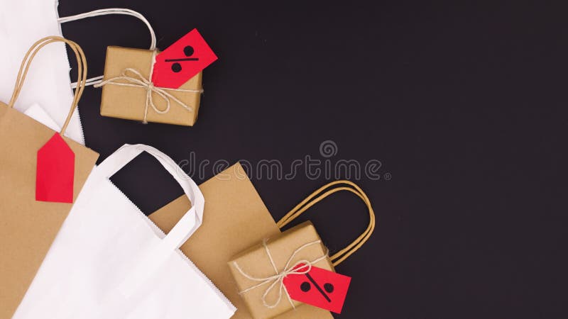 Shopping sale discount stop motion animation stock illustration