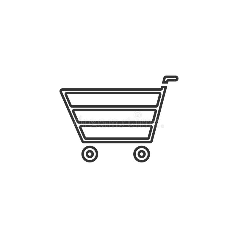 shopping trolley icon. Element of navigator signs for mobile concept and web apps. Thin line icon for website design and developm stock illustration shopping trolley icon. Element of navigator signs for mobile concept and web apps. Thin line icon for website design and developm stock illustration