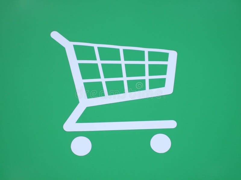 Shopping Trolley Sign. stock image. Image of supermarket 9282477
