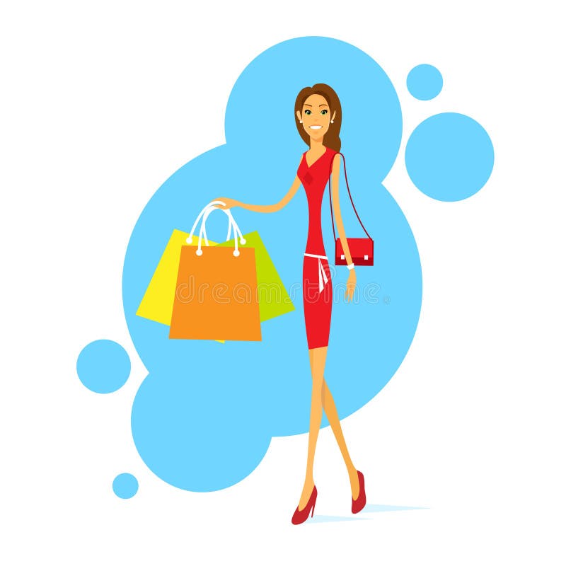 Smart Shopper, Vector Icon Set Stock Vector - Illustration of percent ...