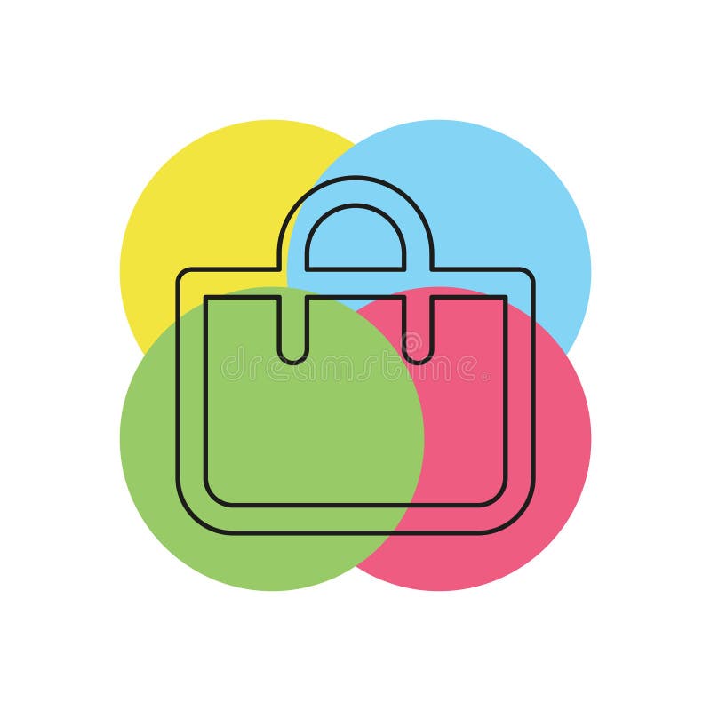 Shoppingsymbol, vektormodepåse royaltyfri illustrationer Shoppingsymbol, vektormodepåse royaltyfri illustrationer