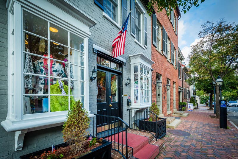 Shops in the Old Town of Alexandria, Virginia. Editorial Photography Image of virginia, scenic