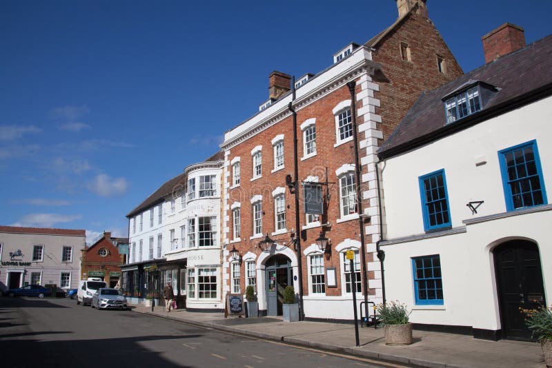 Shops in Shipston on Stour in Warwickshire, in the UK Editorial Photography Image of