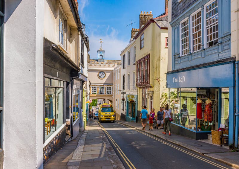 Shops  in the town centre, Dartmouth