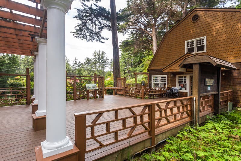 Shore Acres State Park gift store in Oregon royalty free stock photo