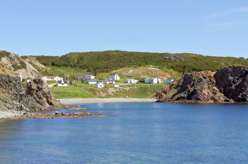 The shore of Newfoundland stock image. Image of mount 89549167