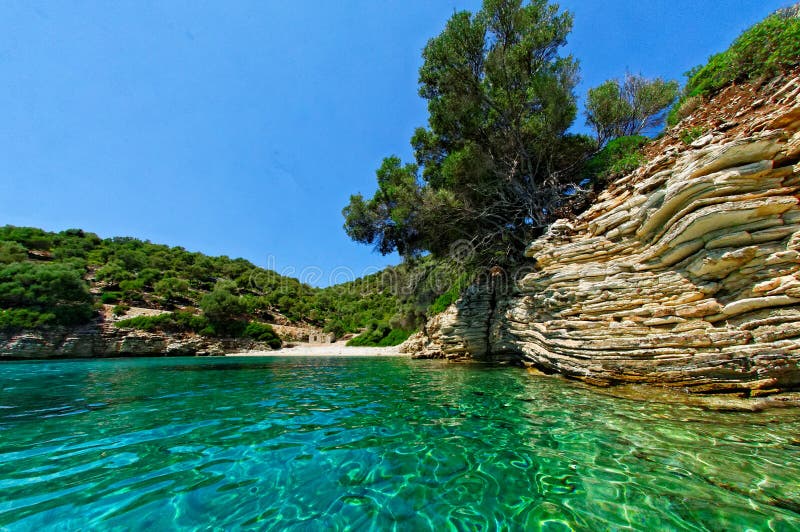 Shores of Zakynthos royalty free stock photography