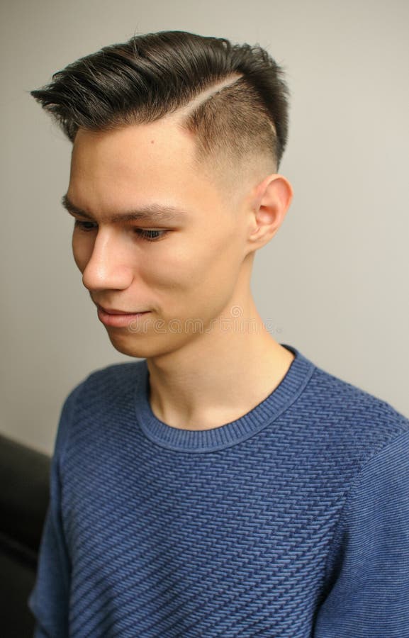 Young Man with Modern Short Haircut in Beauty Salon Stock Photo - Image of template, result: 208364912 Young Man with Modern Short Haircut in Beauty Salon Stock Photo - Image of template, result: 208364912