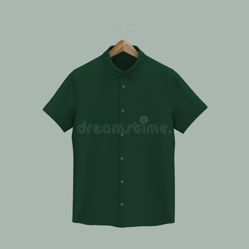 Green Collared Shirt Stock Illustrations 116 Green Collared Shirt