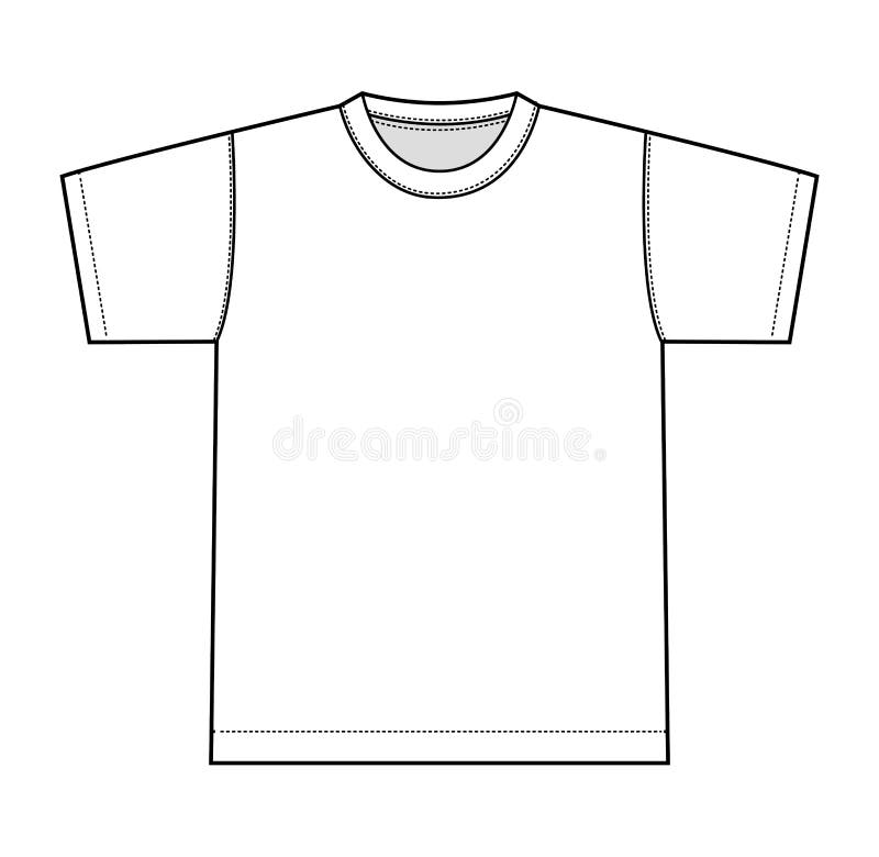 Round Neck T Shirts Template Stock Illustrations – 183 Round Neck