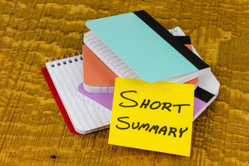 Short summary review brief information business outline concise memo