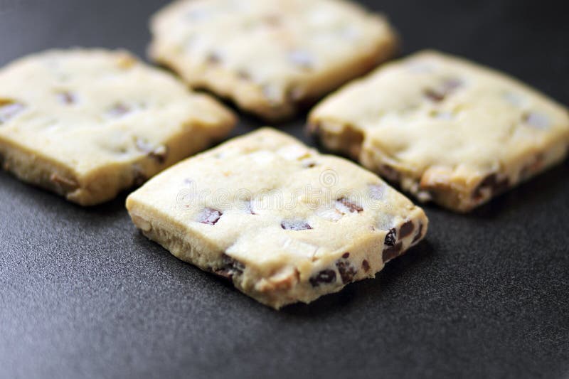 830 Homemade Shortbread Biscuits Dark Chocolate Stock Photos Free