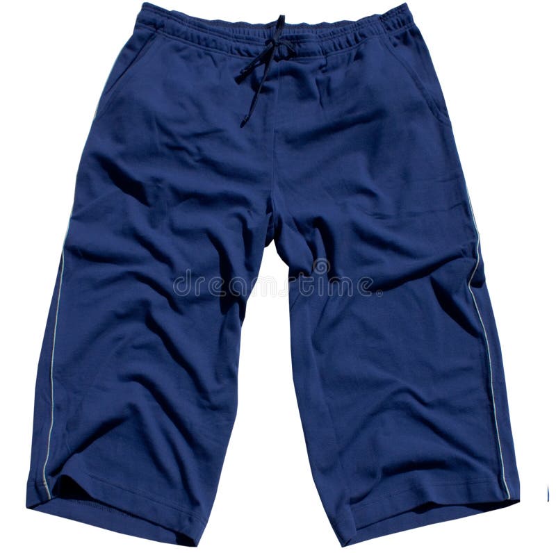 Blue Athletic Shorts stock photo. Image of garment, clothing - 13180224