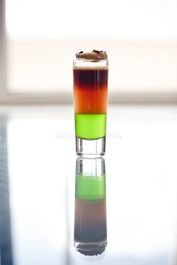 Shot Cocktail with Coffee Liqueur Stock Photo Image of sweet