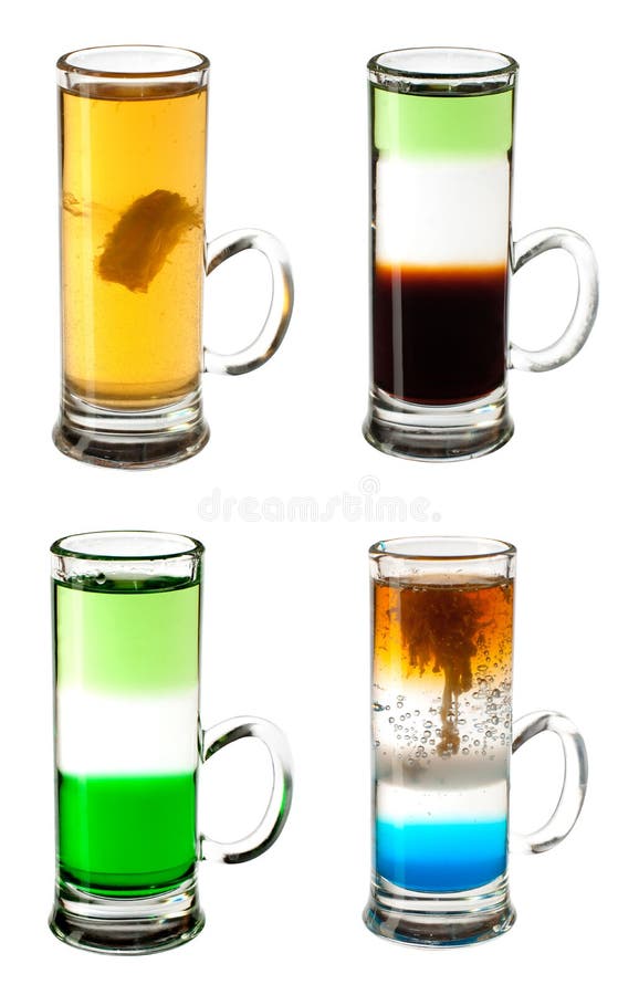 Shot cocktaile collection stock photo. Image of alcohol - 46165002