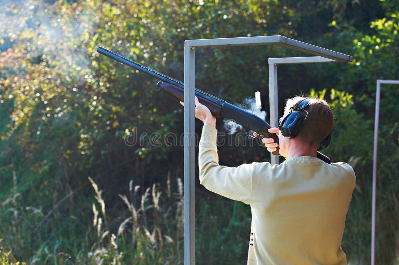Shot from gun stock images Shot from gun stock images