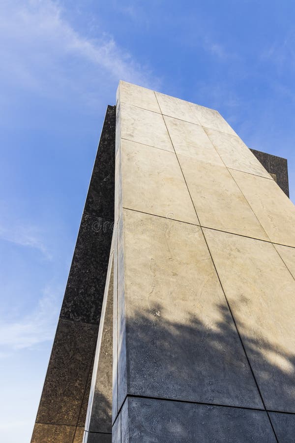 Shot of a Large Black Marble Stone Pieces. Insdustrial Stock Photo