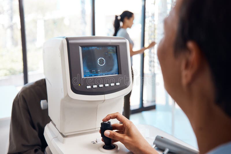 Cutting Edge Tech for Cutting Edge Eye Care Stock Photo Image of