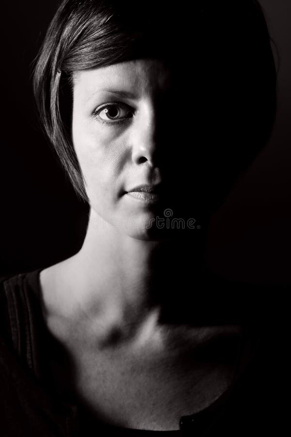 Shot of a Pensive Female royalty free stock images Shot of a Pensive Female royalty free stock images