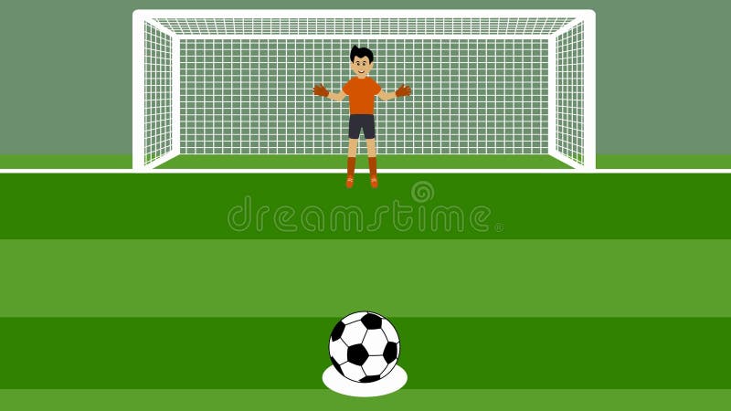 Shot of Several Penalty Kicks with Goalkeeper in Football Stock Video -  Video of championship, ball: 89272449