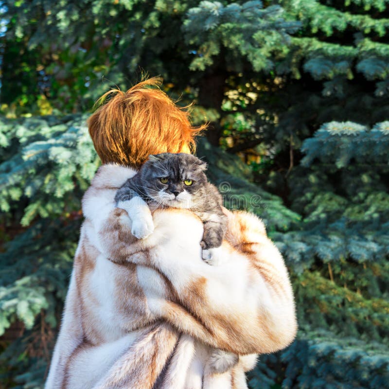 Cat Dressed Tweed Jacket Furry Art Stock Vector (Royalty Free) 443795200