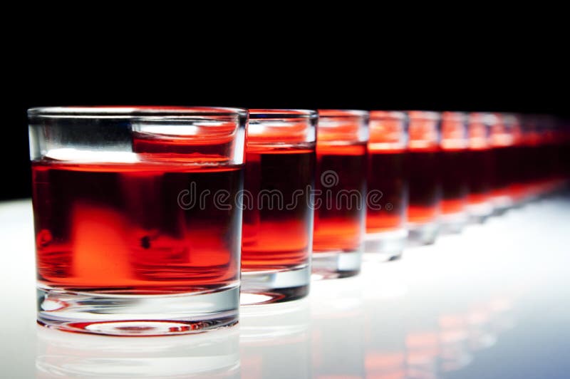 Shots on the bar royalty free stock photo Shots on the bar royalty free stock photo