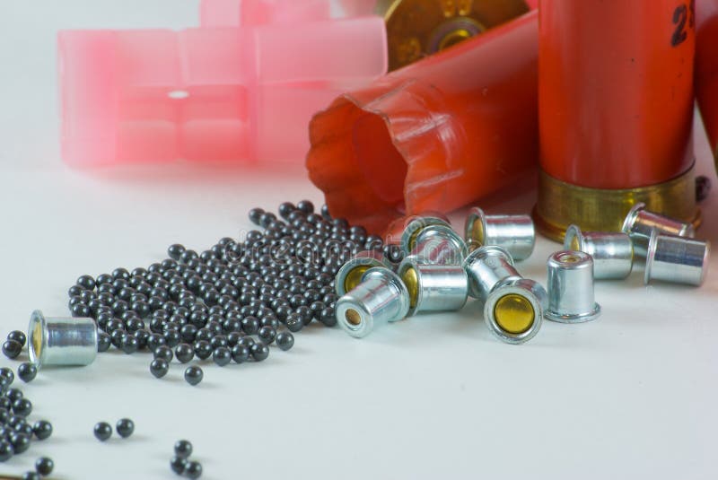 Empty Plastic Shotgun Shells Collected After Duck Stock Photo - Image ...
