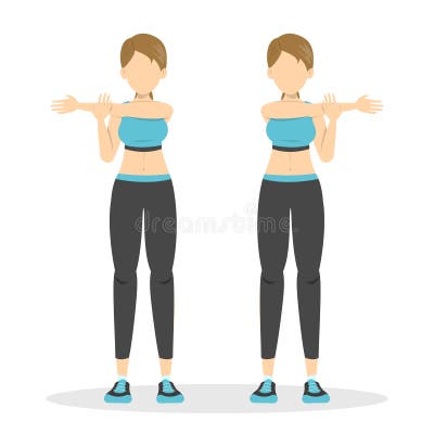 Shoulder Stretch Stock Illustrations – 956 Shoulder Stretch Stock ...