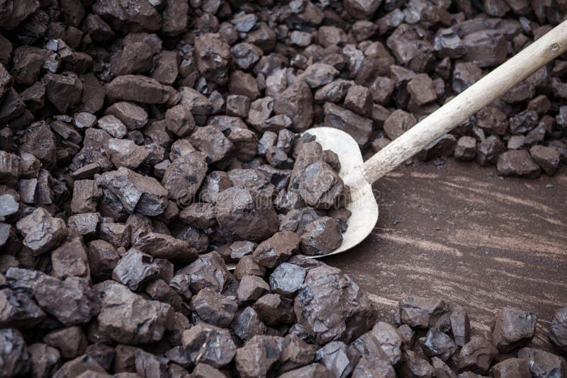 Shovel and coal stock image. Image of miner, energy, companies 80227951