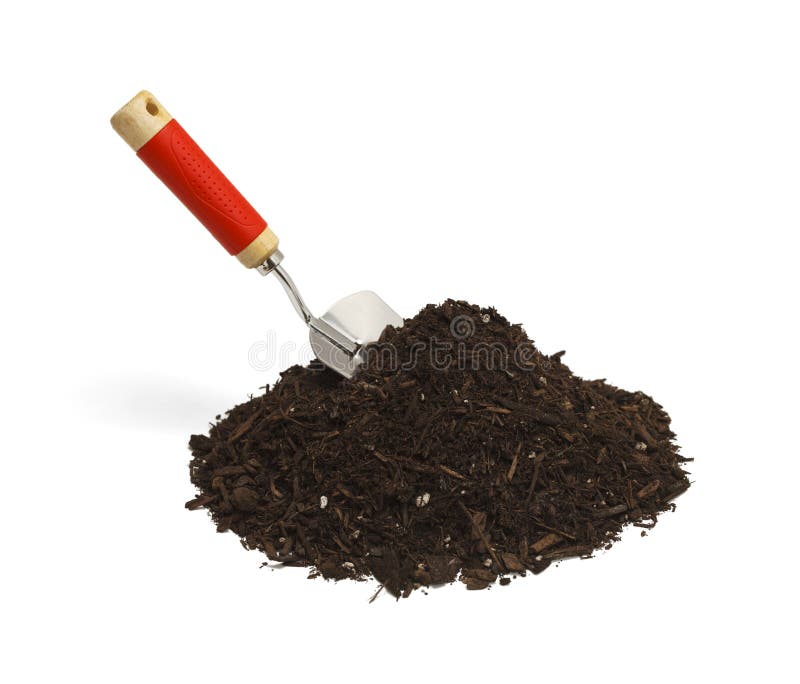Shovel and Dirt stock photo. Image of freshness, green 34641184