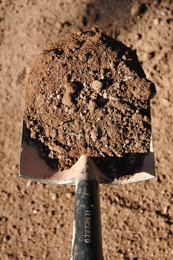 Shovel and Dirt stock photo. Image of freshness, land 34641184