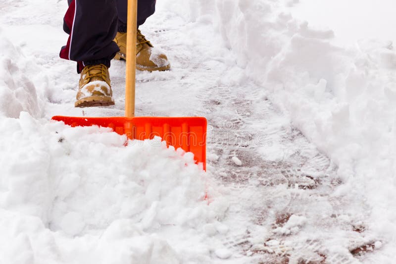 Shoveling Snow stock photo. Image of season, freezing 3352288
