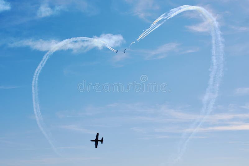 Show aereo immagini stock Show aereo immagini stock