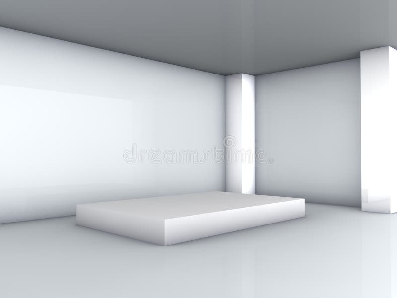 Showcase in the gallery royalty free illustration