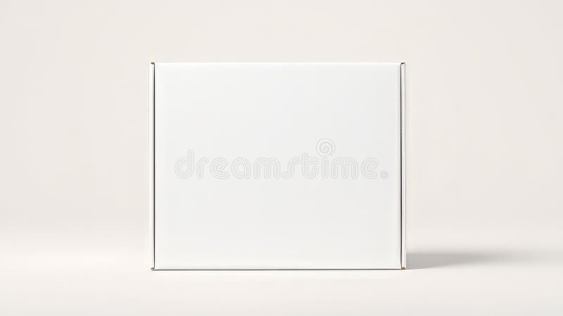 Realistic Cardboard Software Box Mockup for Product Packaging Design 3D Rendered Display of a Software Package for stock illustration