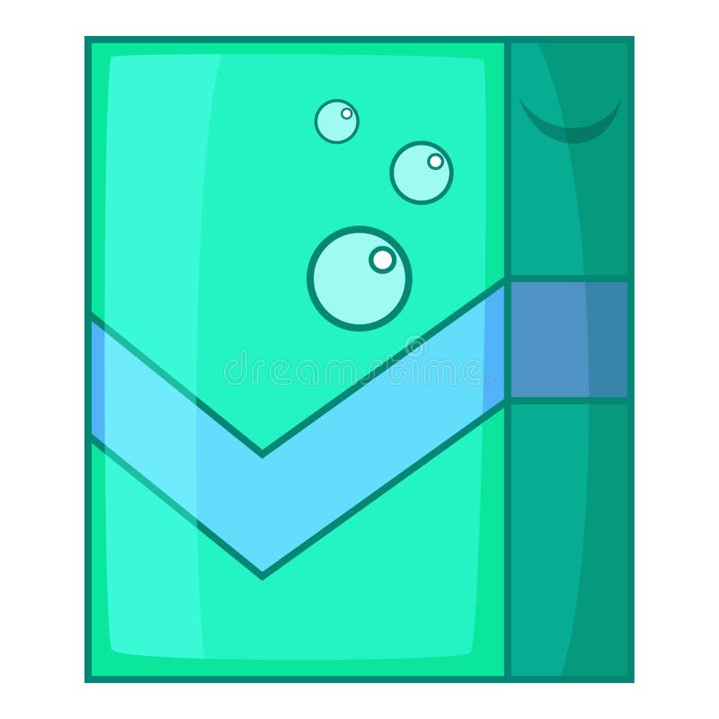 Shower Curtains Icon, Cartoon Style Stock Vector Illustration of