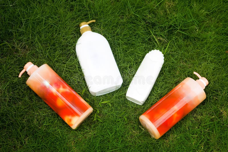 Shower gel and shampoo stock photo. Image of 20144438