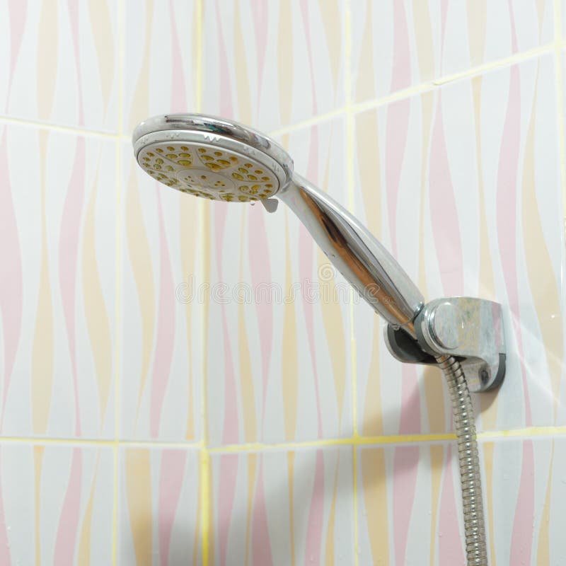 Shower head stock image. Image of chrome, cool, clean 42870585