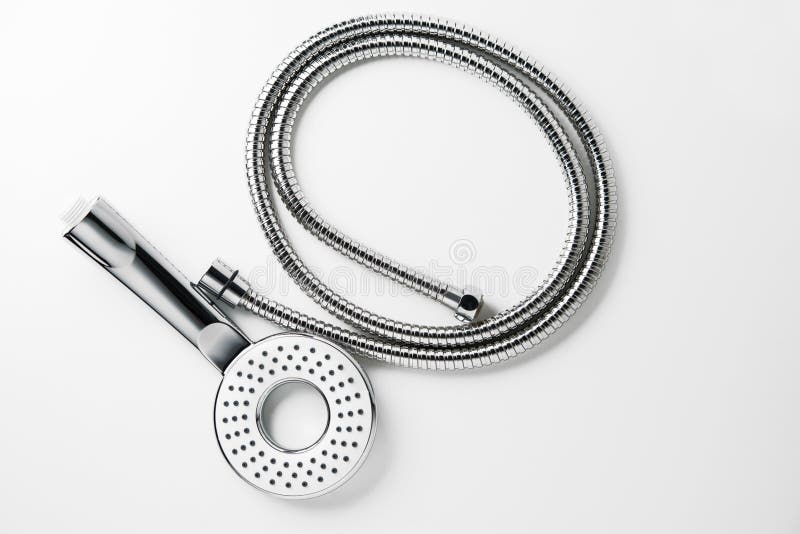Shower head with tube stock photo. Image of water, showering 75805310