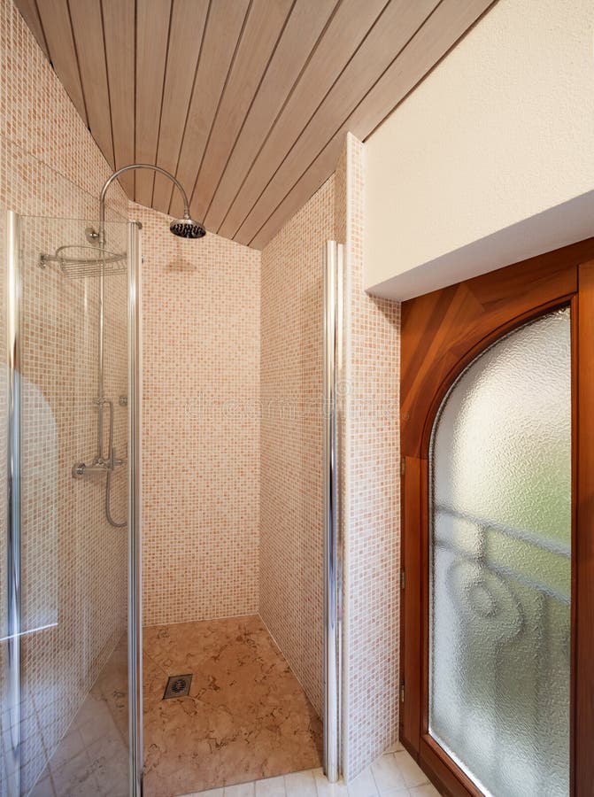 Shower of Household Bathroom Stock Photo Image of domestic, design