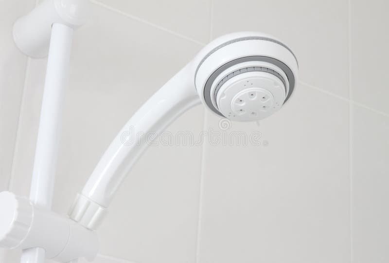 Shower Plastic Head Side Upper Stock Image Image of wash, bathroom
