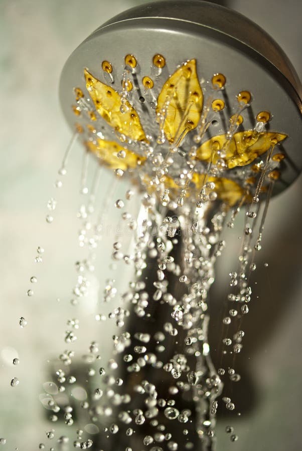 Shower water stock image. Image of home, drops, modern 31859177