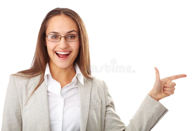 Showing the way stock image. Image of direction, partner - 25444247