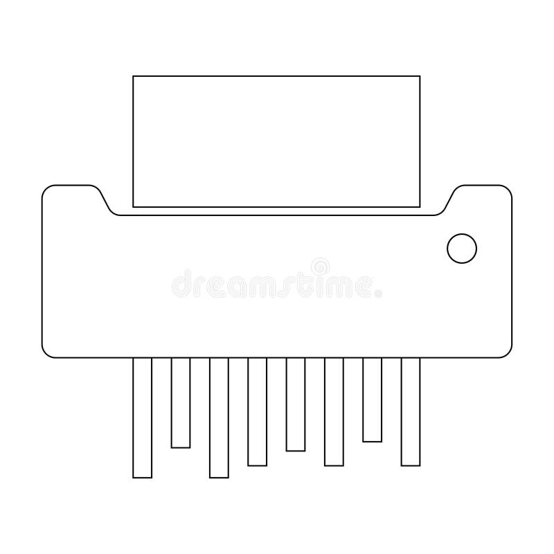 Shredder Machine icon stock illustration. Illustration of shred 269709047