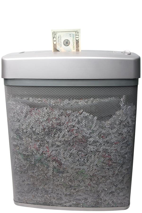 Shredding Money stock photo. Image of currency, isolated 14109502