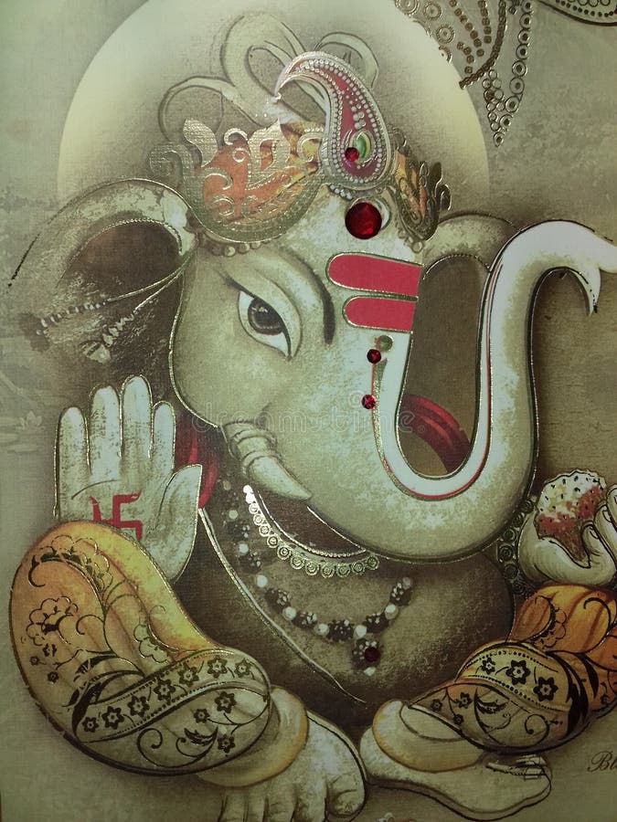 Sri Ganesha Acrylic Painting By Nandini Sharma | absolutearts.com