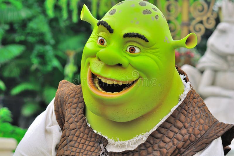 Shrek cartoon character