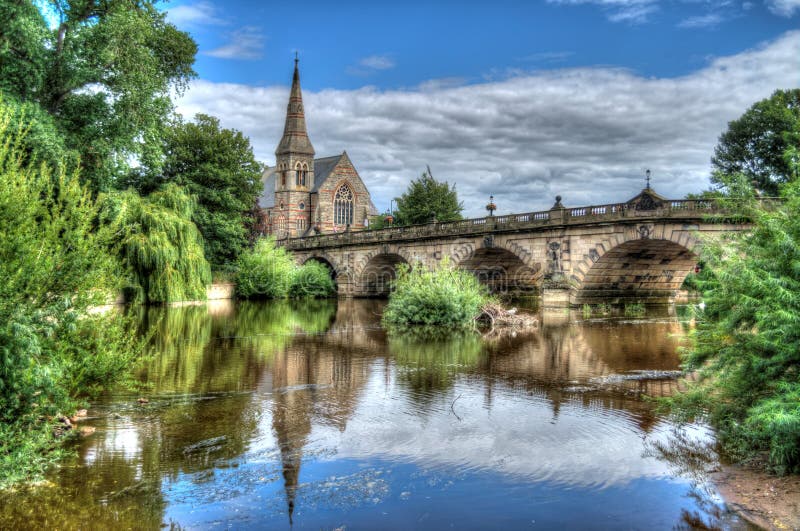 Shrewsbury stock image. Image of history, blue, shrewsbury 93211661