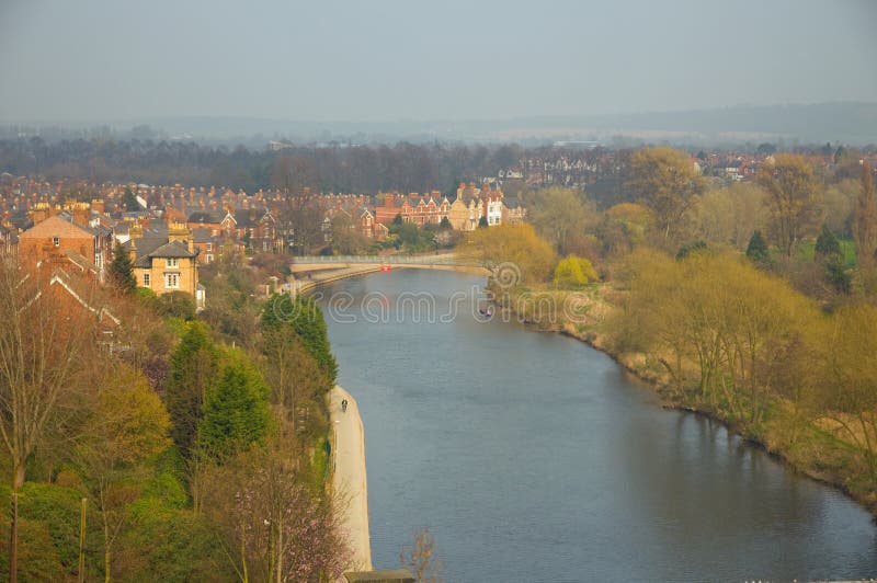 Shrewsbury and the river severn